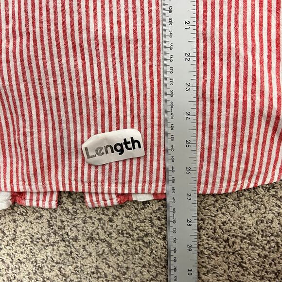 Ali Miles Womens S Coastal Vacation Preppy Nautical Wire Collar Tunic Top Linen - Picture 13 of 13